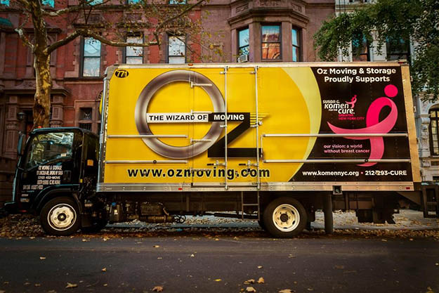 Oz Moving Truck Supporting Susan G. Komen