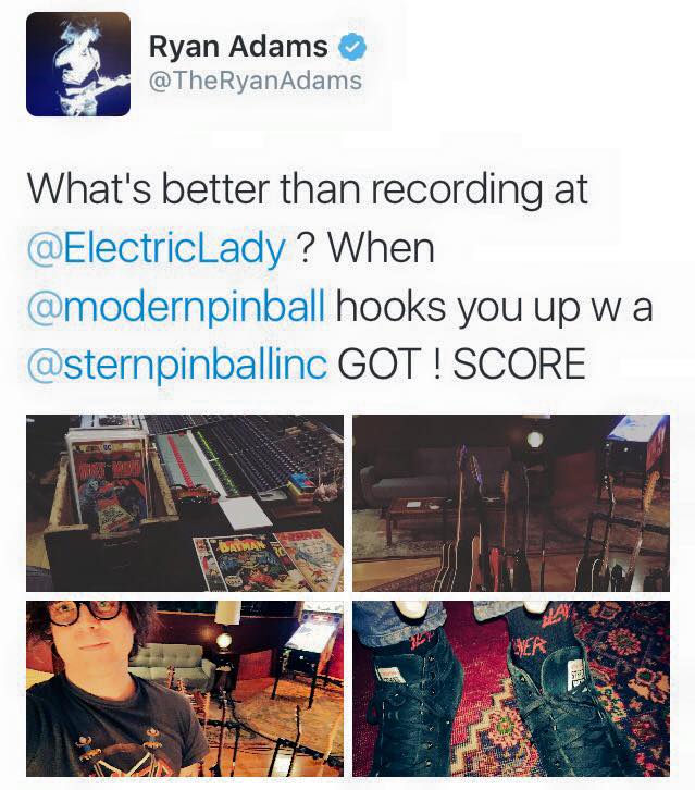 Ryan Adams Tweet 
